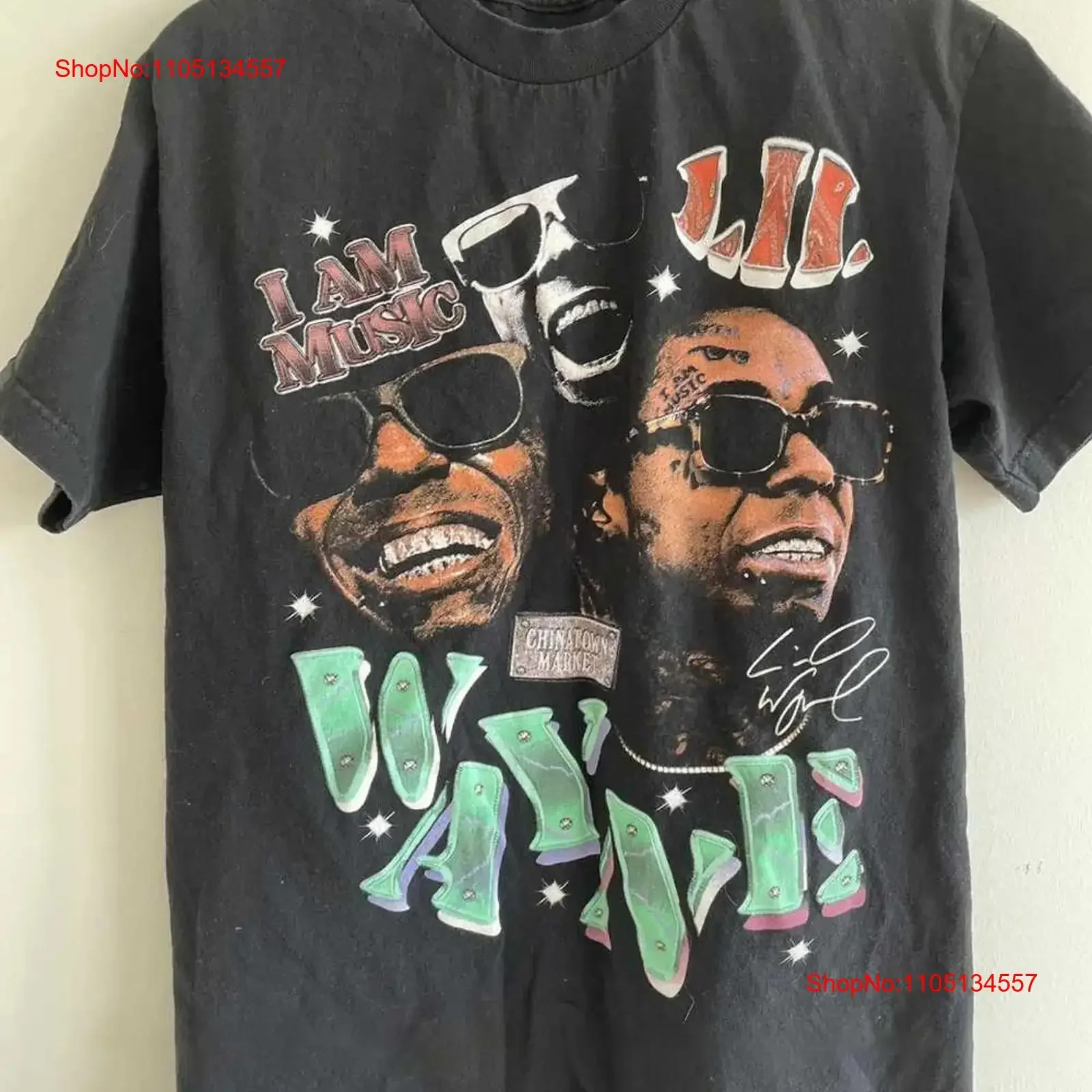 Lil Wayne I Am Music Футболка в стиле хип-хоп Все размеры BS004 винтажный стираный топ для повседневной носки Стильная графическая слегка повседневная футболка