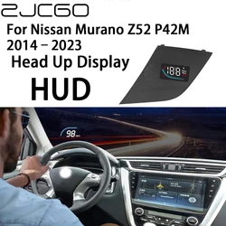 ZJCGO Auto HUD Display Car Projector Alarm Head Up Display Speedometer Windshield for Nissan Murano Z52 P42M 2014~2023