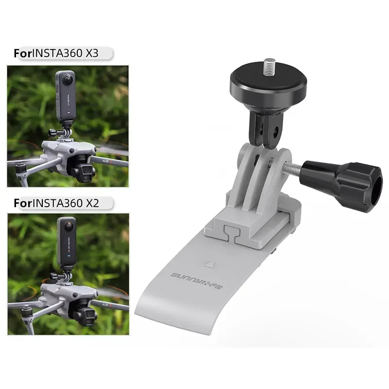 Drone Multifunction Expansion Bracket Mounts Adapter For DJI Air 3 / Action 4/3/2 / GoPro/Insta360 X2/X3 / GO3 Action Camera