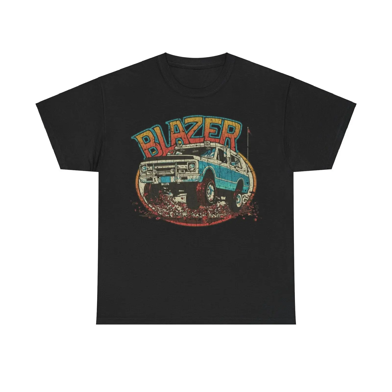 K5 Blazer 4x4 1971 Car Distressed Print T shirt