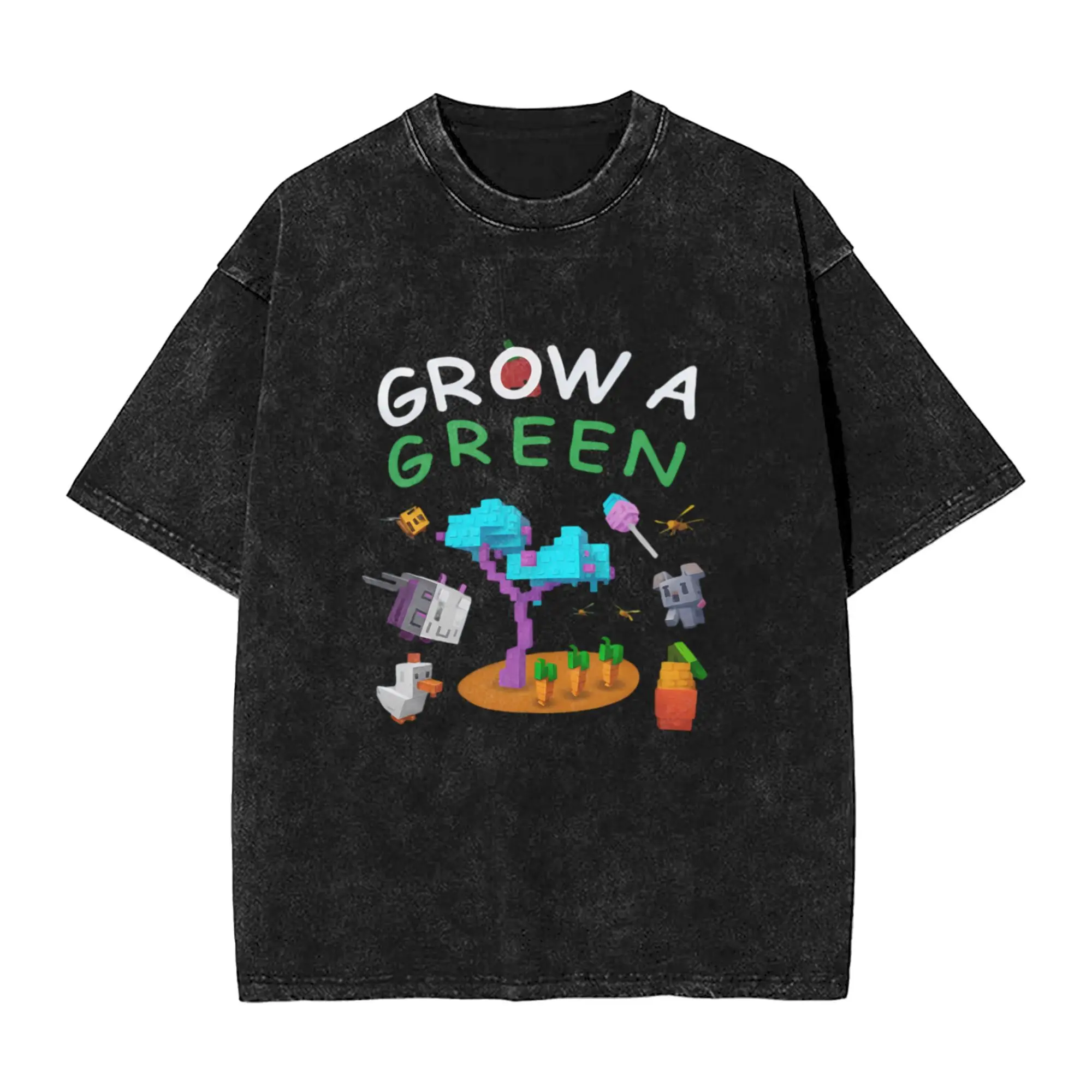 الرجال G-Grow a G-Garden تي شيرت بلايز الصيف Y2K متعة تي شيرتات قصيرة الاكمام الجولة الرقبة Harajuku فضفاض التي شيرت رخيصة