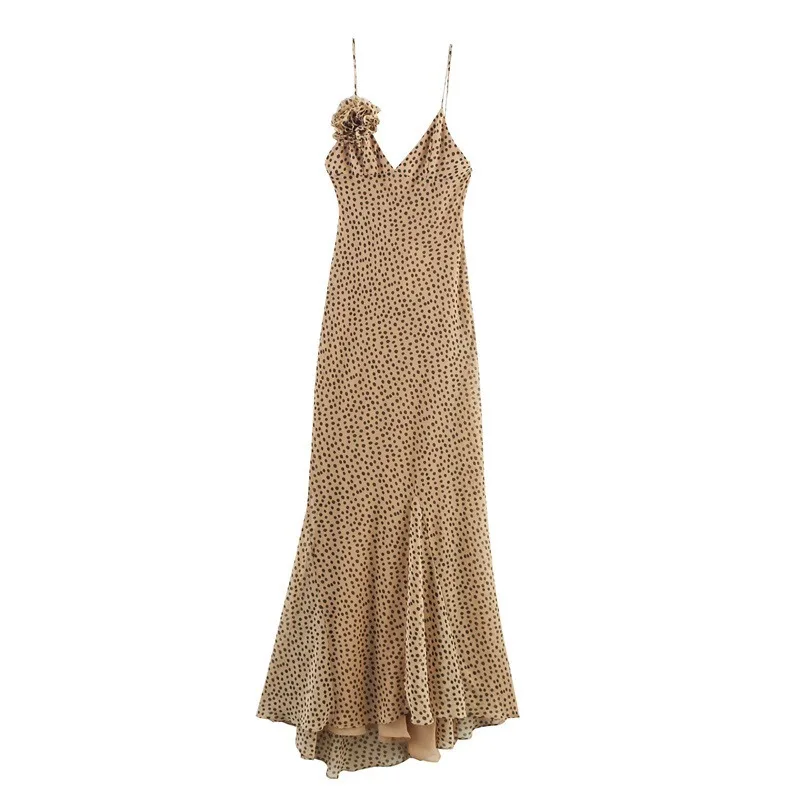 

Новое модное летнее платье 2026 года для женщин: сексуальное, с открытыми плечами, в горошек, для пляжных вечеринок