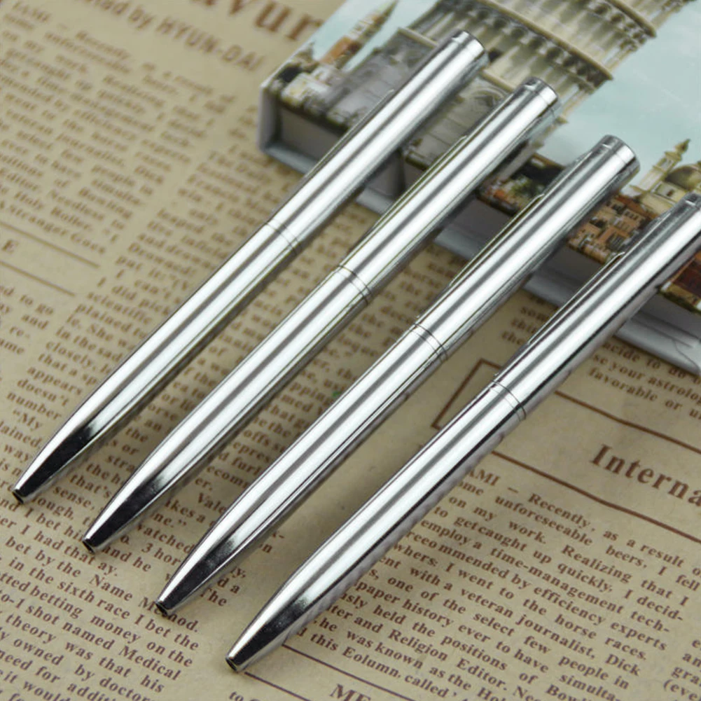 Mini Metall Kugelschreiber rotierender Stift im Taschen format tragbarer Kugelschreiber kleiner Öl stift exquisite kurze 823 neu