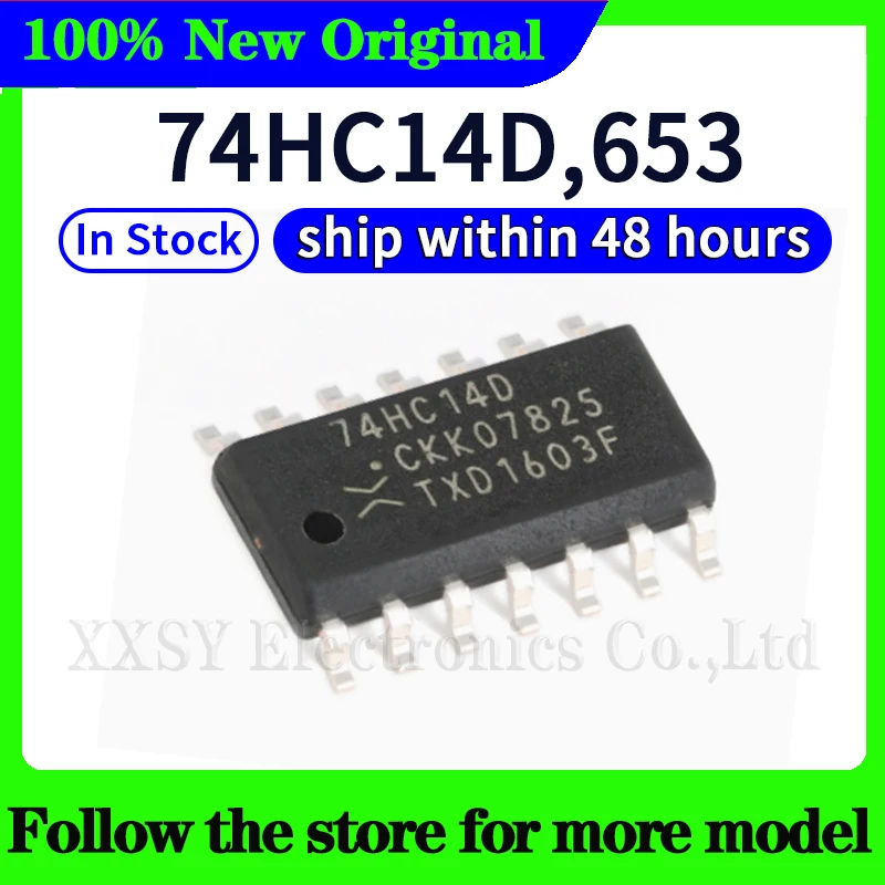 

10pcs 74HC14D 74HC14D,653 In stock 48 hours ship