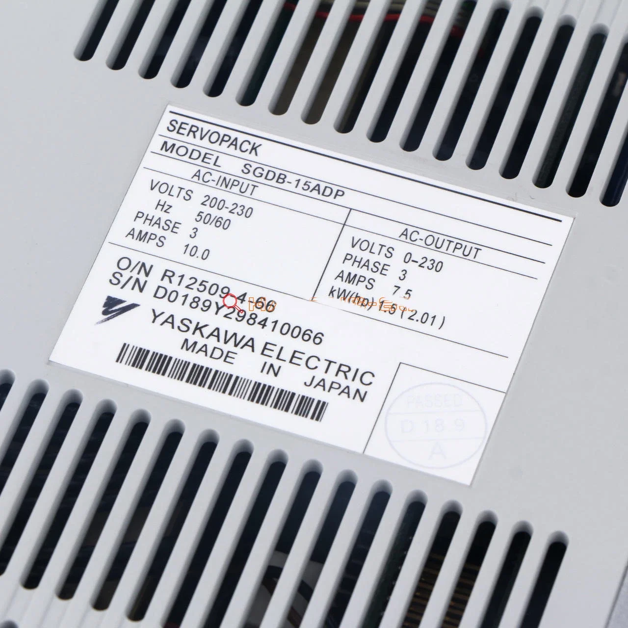SGDB-15ADP Brand New Servo Drive Original Genuine，Fast shipping，SGDB 15ADP