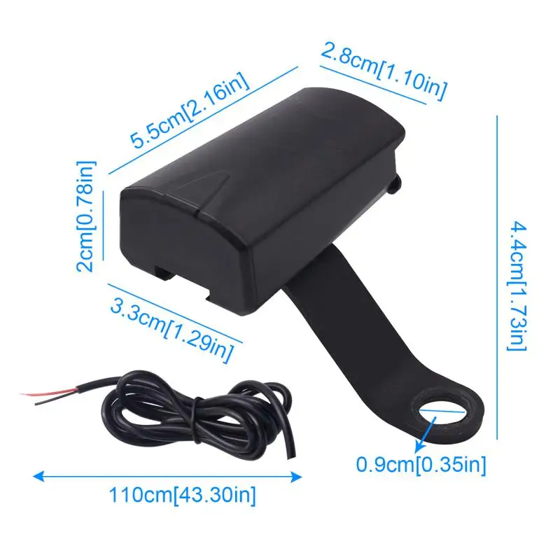 Motorcycle Electric Car Waterproof Mobile Phone USB Charger With Indicator Light Motorcycle Electronics Accessories