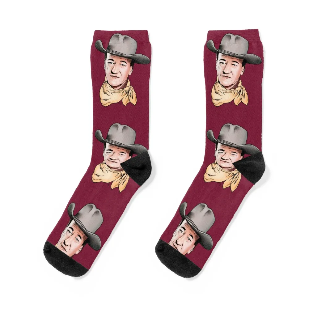 

John Wayne. Socks winter gym Rugby with print Boy Child Socks Women's
