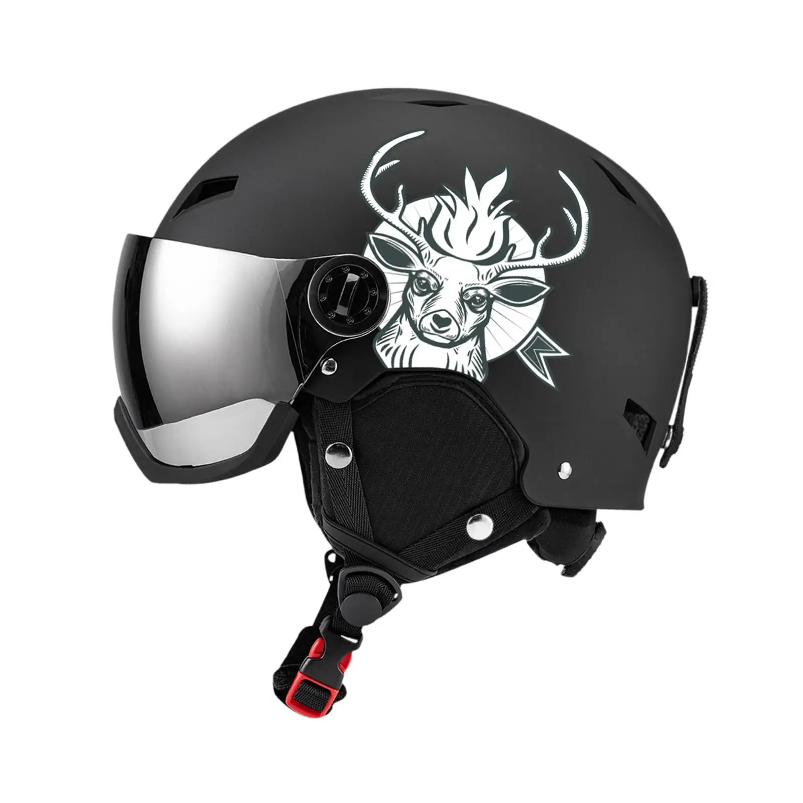 

Snow Helmet Multi-scenario with Jaw Cushion Cartoon Pattern Thermal Detachable