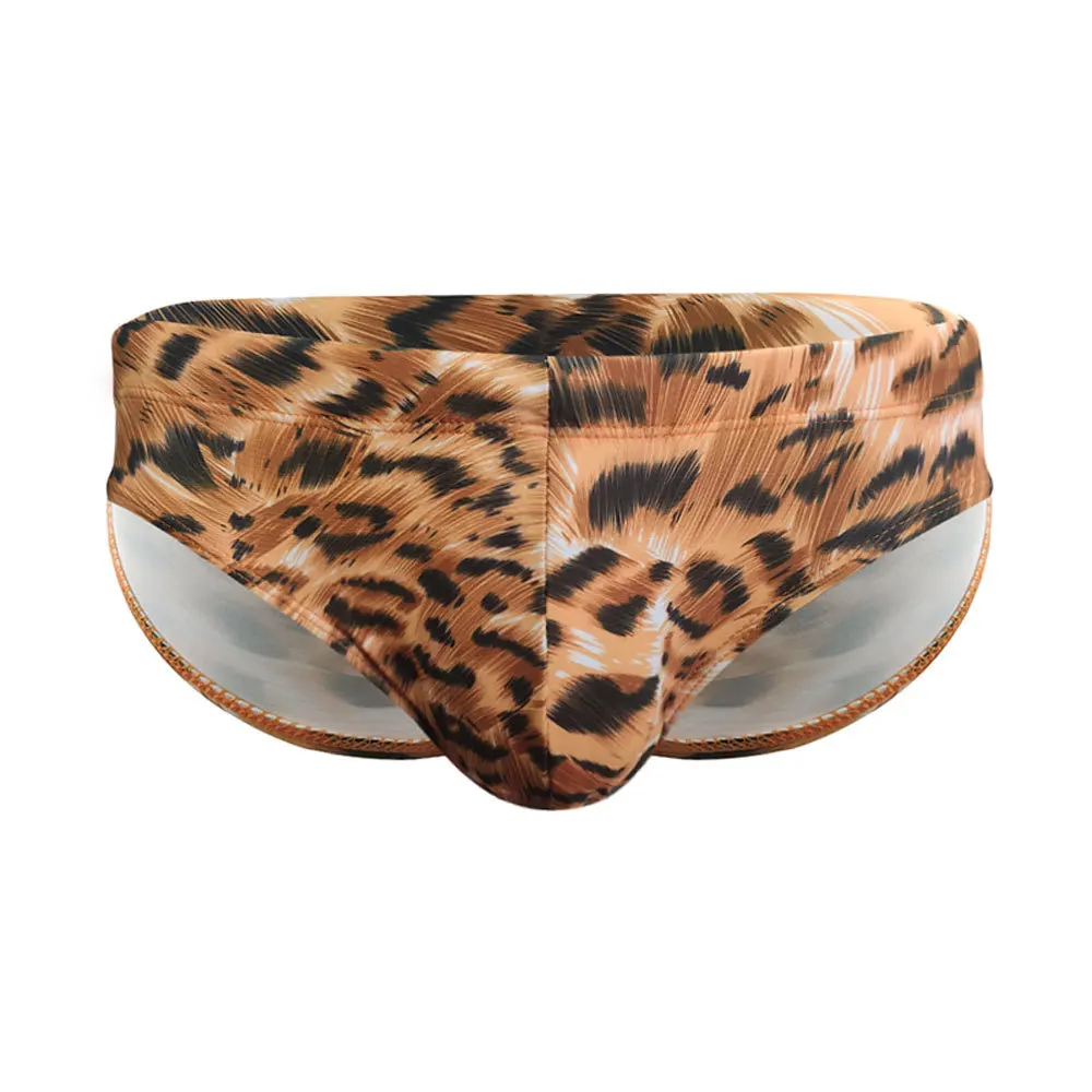 tiger pattern  close-fitting triangle swimming trunks with cup size fashionable beach quick-drying briefs foreign trade UXH327-1