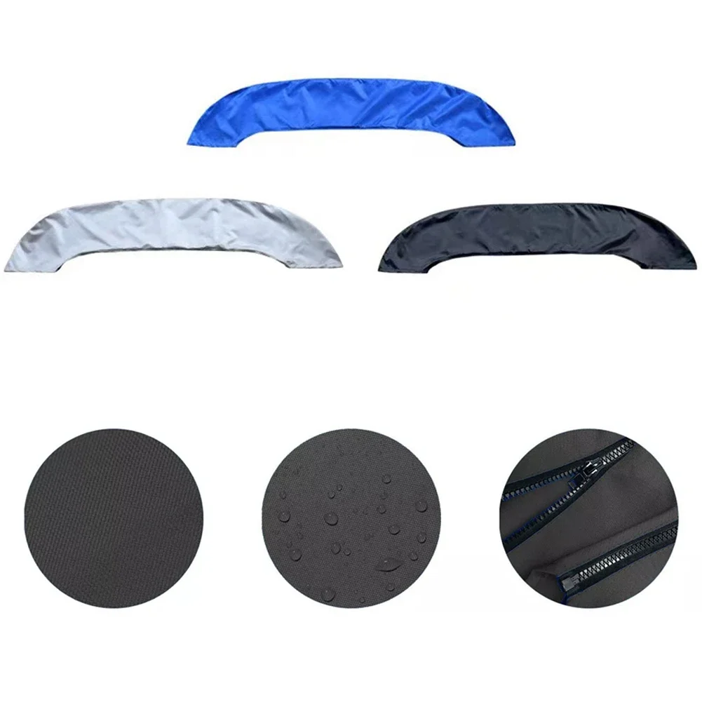 

Heavy-Duty 600D Bimini Top Storage Boot Waterproof Protection For Bow Tops Steel Tube Storage Bag Oxford Cloth 155-183cm