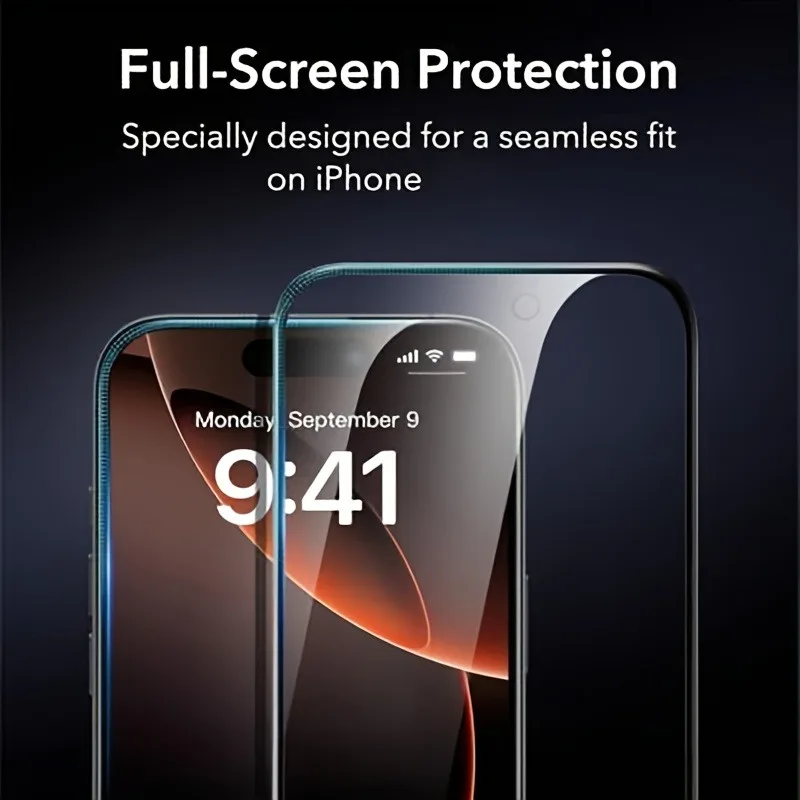 2 قطعة 9H واقي شاشة الخصوصية عالي المتانة متوافق مع iPhone 17 16 Pro Max 15 14 13 12 11 Pro Mini 15 14 Plus XR Glass