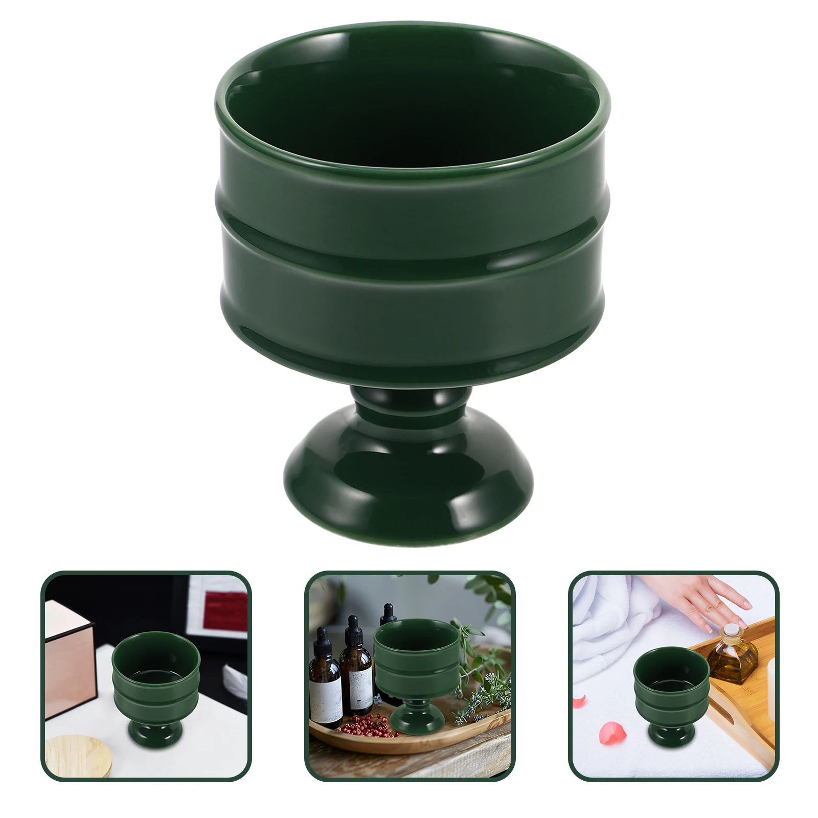 

Ceramic Holder Aromatherapy Incense Burner Thai Massage Style Tealight Tray Decorative Dish for Home Relaxing