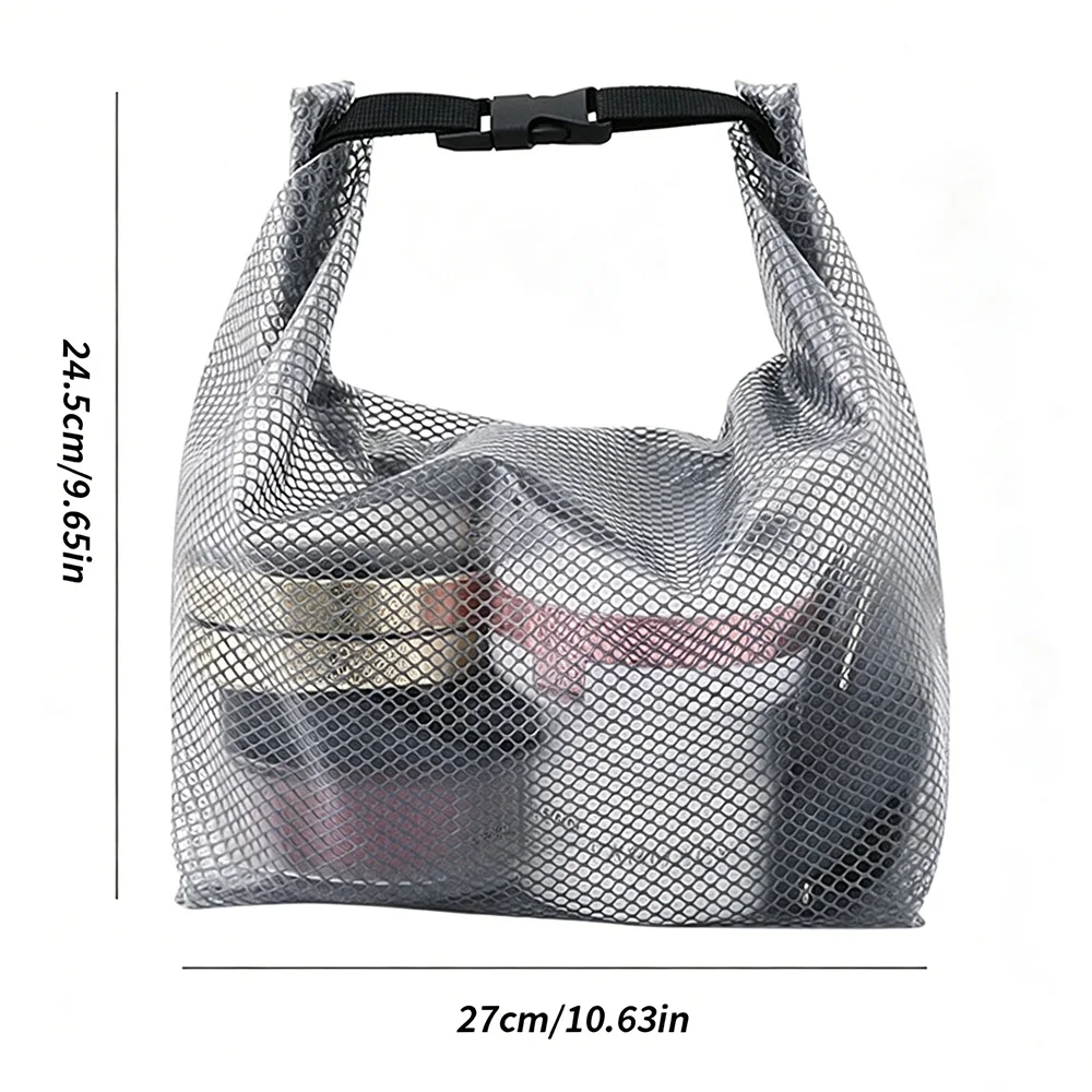 Faltbare Wasserdichte Aufbewahrungstasche mit Kordelzug Große Kapazität Sport Fitness Schwimmen Reise Toilettenartikel Organizer Beutel – Detail 4