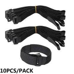 10 PC 2*50cm Reusable Fastening Bike Tie Nylon Hook & Loop Durable Multil Purpose Self-adhesive High Quality Strap Cable Ties