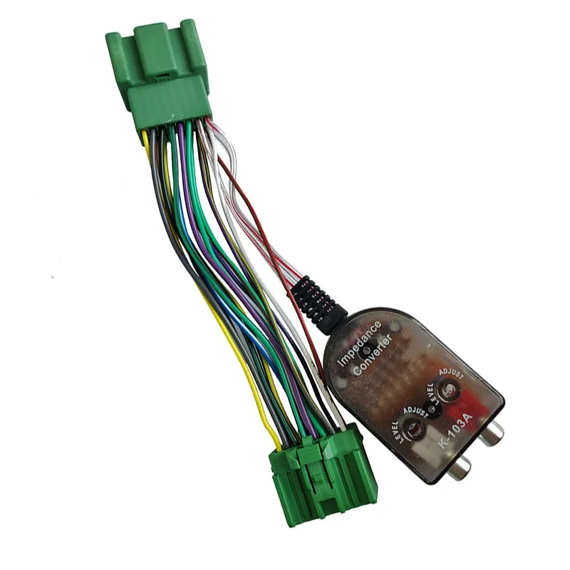 GMC modified high-to-low wire harness subwoofer wiring harness amplifier adapter