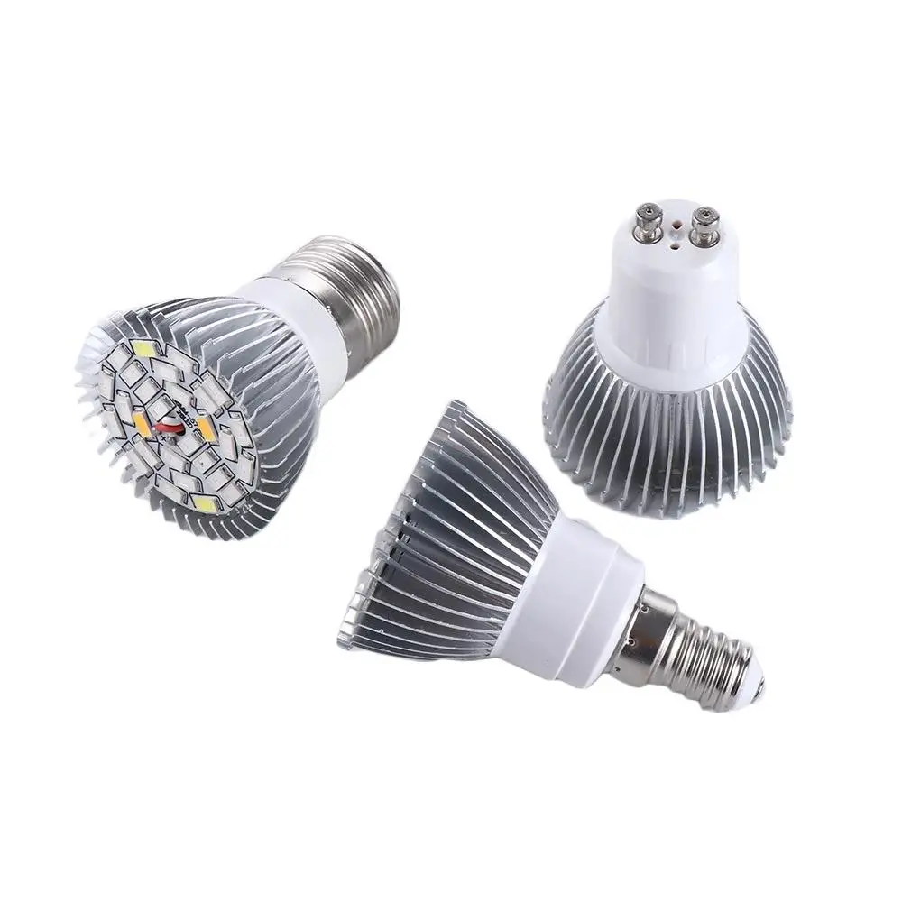 GU10 E14 E27 زهرة الفواكه الطيف الكامل LED للنباتات الدفيئة تزايد النبات مصباح النبات تنمو ضوء لمبة فيتو مصباح