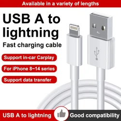 Original Quality USB Charger Cable for iPhone 14 8 7 6 5 Plus 13 12 Pro XS Max XR SE Fast Charging Cord Data Sync Line 1m 2m 3m