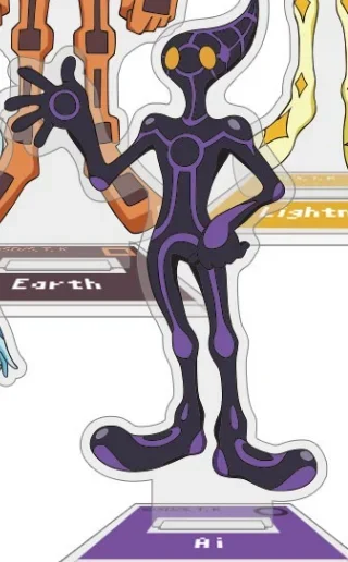 Jogo Yu-Gi-Oh! VRAINS AI Chama Aqua Terra Vento Relâmpago Anime YuGiOh Figura Boneca Suporte Modelo Brinquedo Cosplay para Presente