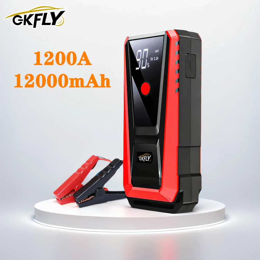 

12V Car Jump Starter Power Bank 12000mAh Portable Car Battery Booster Charger Starting Device Auto Emergency Start-up Lighting