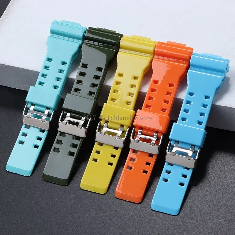 Silicone Watchband 16mm TPU Resin Strap Waterproof Sport Bracelet for Casio GA-110/400/700/100/140/GAW100/G-8900/GR-8900/GW-8900 image 6