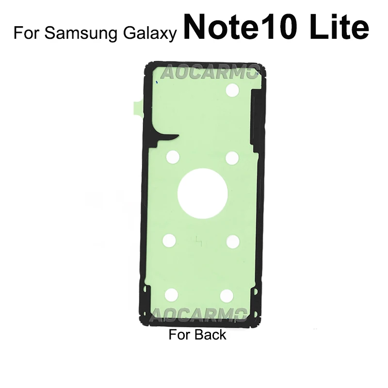 Aocarmo For Samsung Galaxy Note 10 Lite Full Set Adhesive LCD Screen Tape Back Cover Sticker Glue