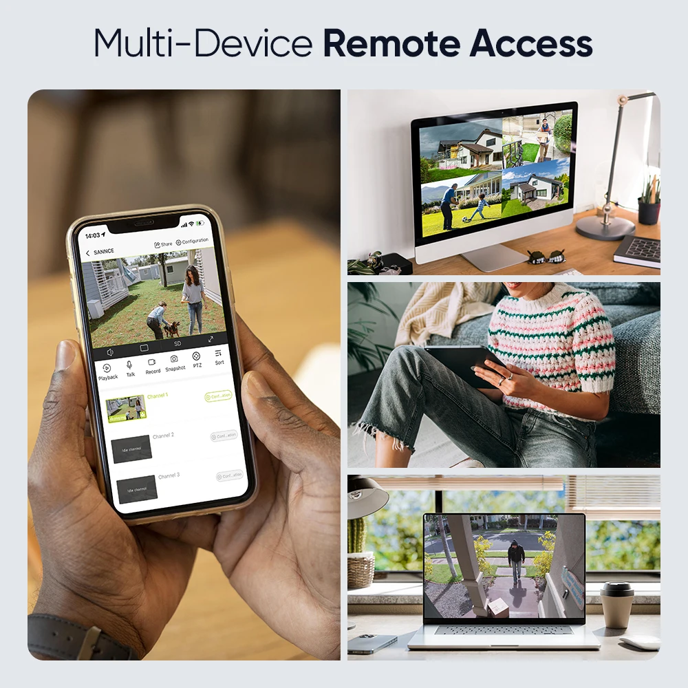 SANNCE 3MP POE نظام مراقبة أمن الفيديو CCTV Kit 8CH NVR مسجل للرؤية الليلية الذكية IR Ip كاميرا المدمج في كاميرات الميكروفون