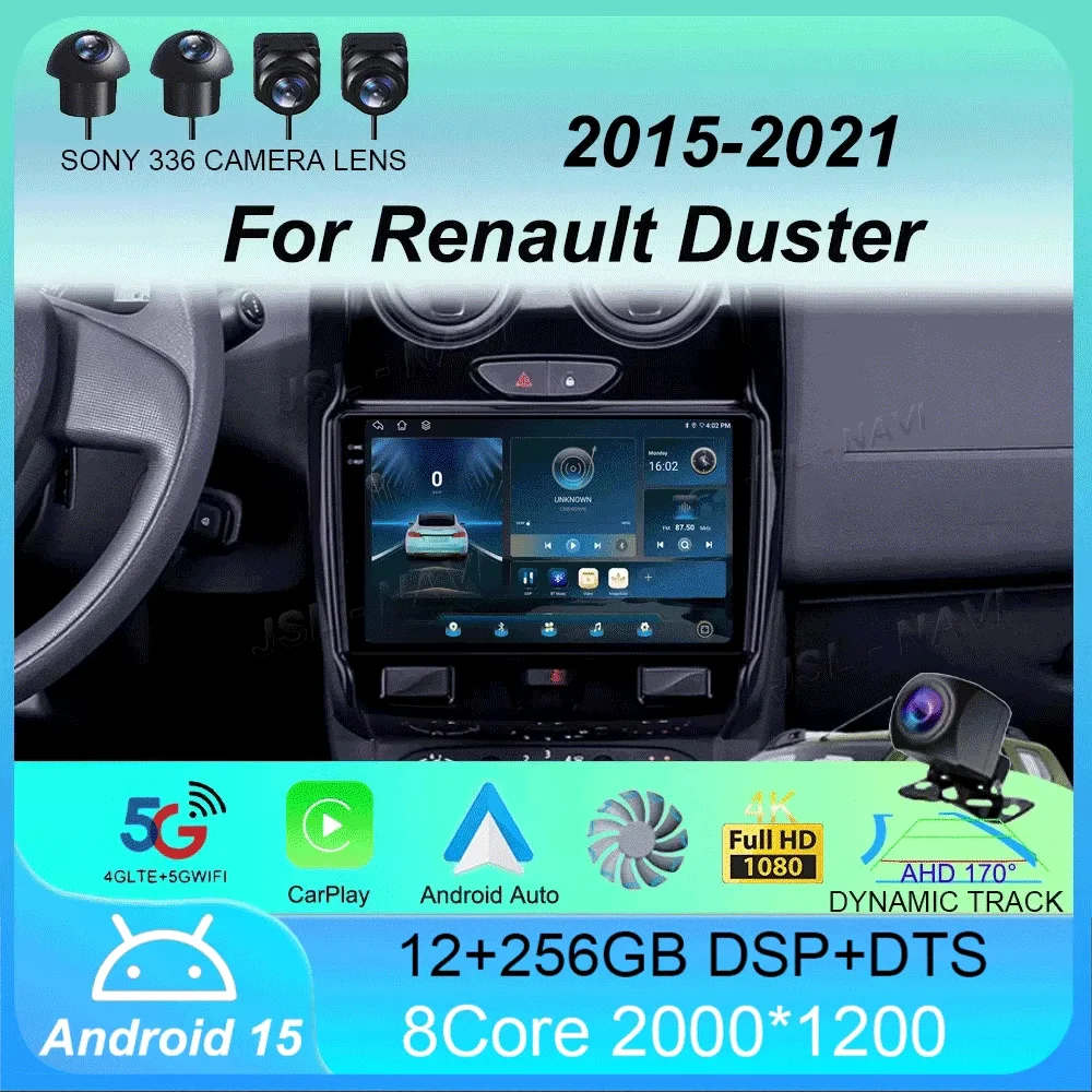 

Android 15 Car Radio For Renault Duster 2015 - 2021 For LADA Largus 2021 Multimedia Video Player Navigation stereo GPS