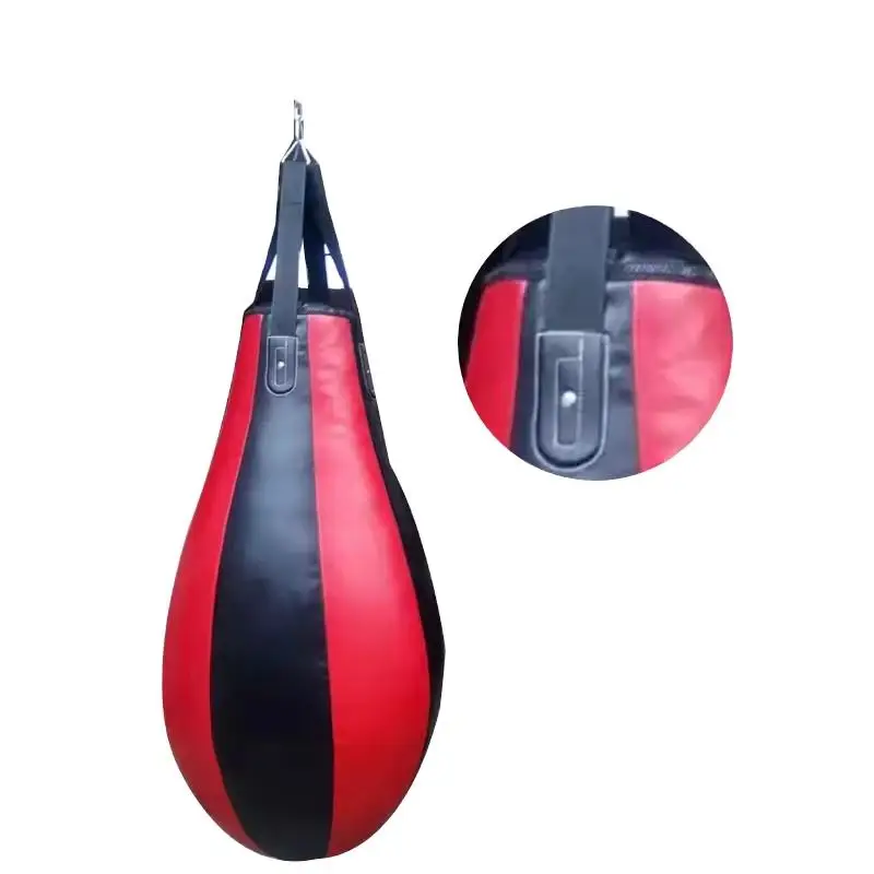 Pear-Shaped Hanging Punching Bag Microfiber Leather Sand-Filled Boxing Speed Ball