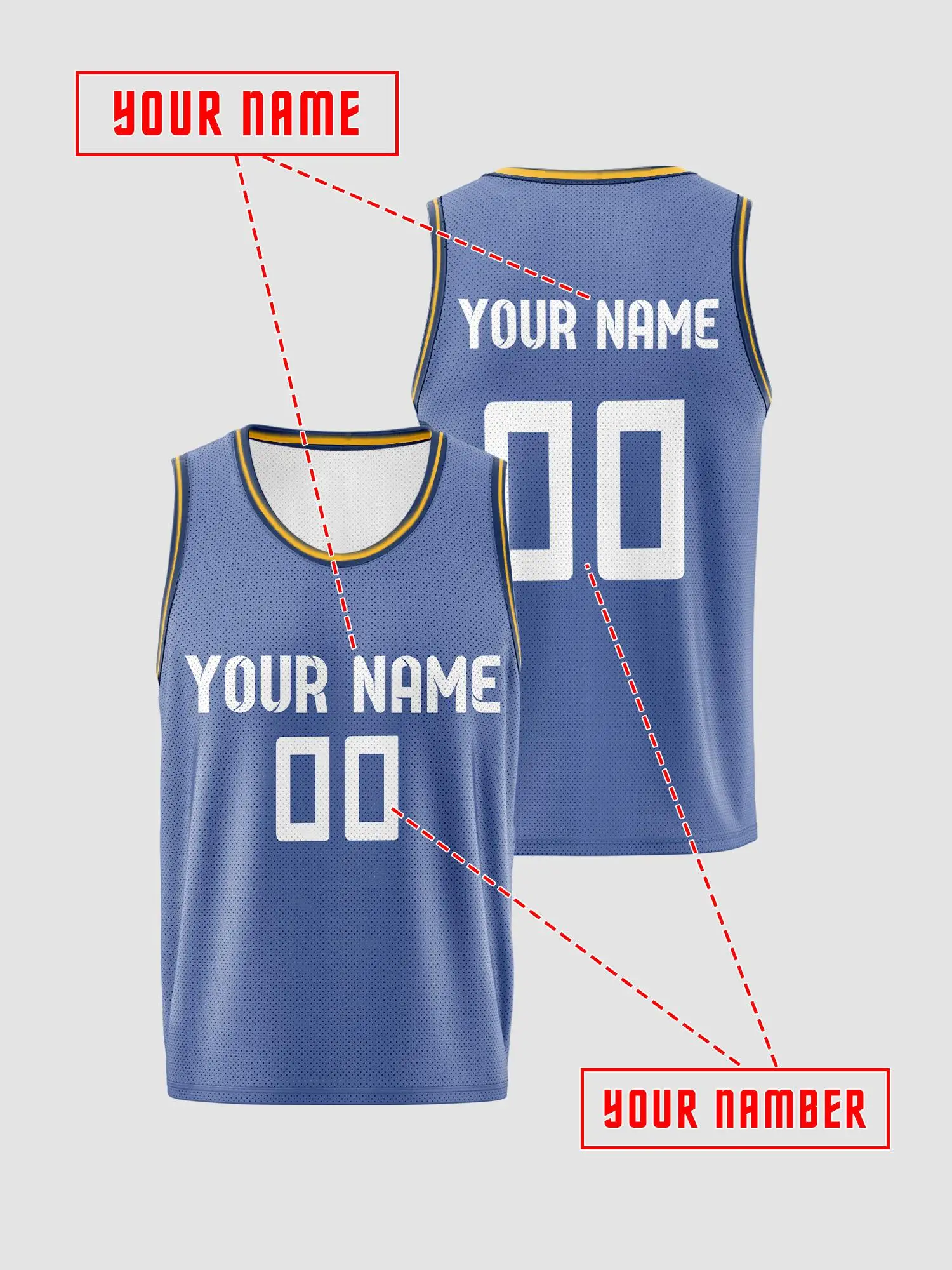 Customized navy blue basketball vest, breathable mesh jersey for adults and children, customizable name and number