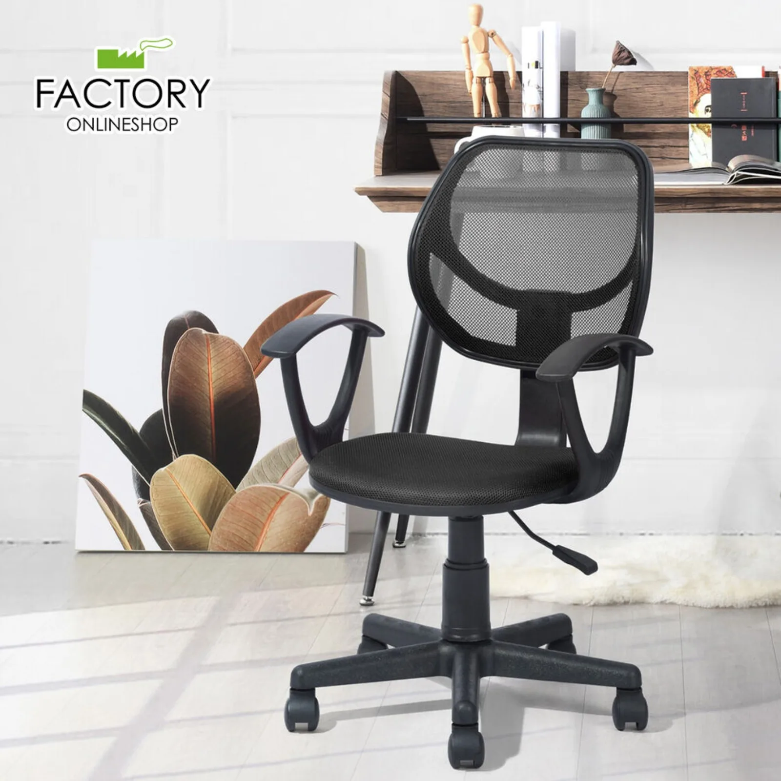 

Adjustable Ergonomic Mesh Swivel Computer Office Desk Task Rolling Chair MidBack