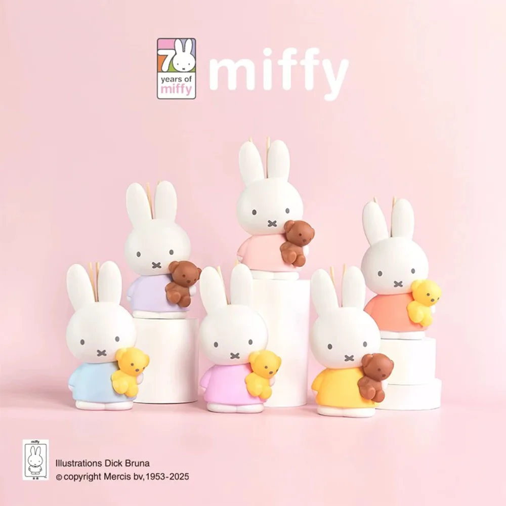 New Original Miffy Scent Diffuser Aroma Series Blind Box Fire Free Aroma Ornament Figure Anime Doll Christmas Gifts