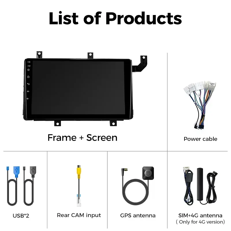 Ainavi Car Radio For Toyota Tacoma N300 2015 - 2021 Wireless Carplay Multimedia Android Auto Qualcomm 665