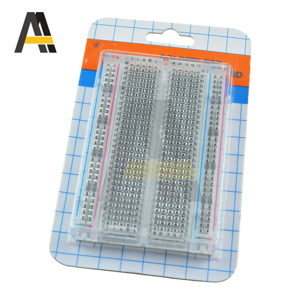 Nuovo Mini Tagliere Senza Saldatura Materiale Trasparente 400 Punti Disponibili FAI DA TE TIE FAI DA TE elettronico PER MB-102 MB102
