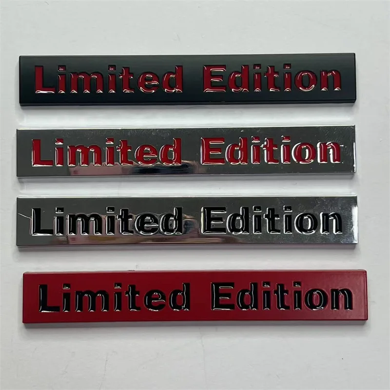 

2pcs Metal Limited Edition Logo Emblem Auto Badge 3D Premium Car Rear Trunk Sticker Side Fender Decal for Car Truck SUV Etc.