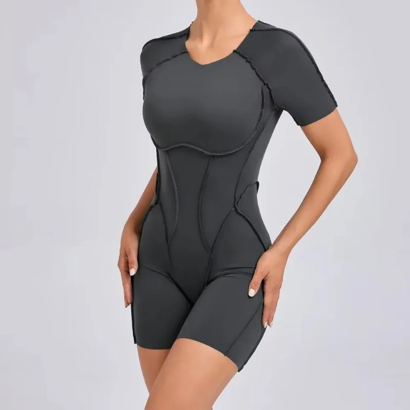 Women's sports Jumpsuit kit Yoga Fitness Bodysuit Hip-lifting Open Back Tight High elasticity Outdoors Gym Workout Sexy leggings image 3