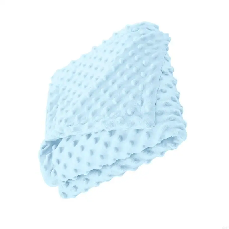 581F Baby Blanket Large Size Double Sided Dots Newborns Blanket Thick & Warm Baby Blanket for Softness & Infant Comfort