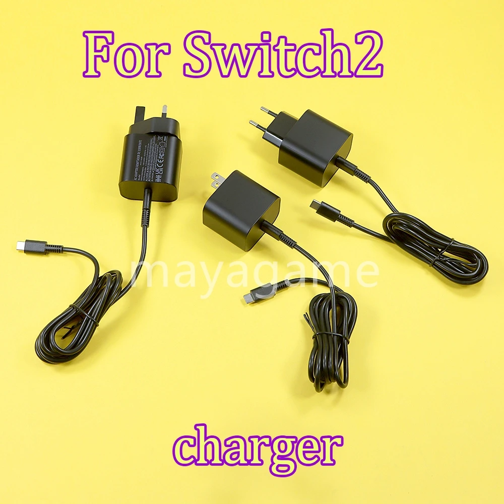 1pc EU/US/UK Stecker AC Adapter Schnelle Ladegerät Für NS Schalter 2 Spielkonsole 60W lade Typ-C USB Netzteil Wand Ladegerät