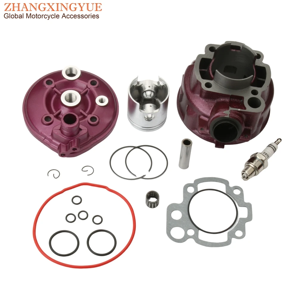 

Мотоциклетный 49 мм 90cc комплект цилиндров с большим отверстием и головка для двухтактного двигателя Keeway TX X-Ray 50 Supermoto AM6 Minarelli