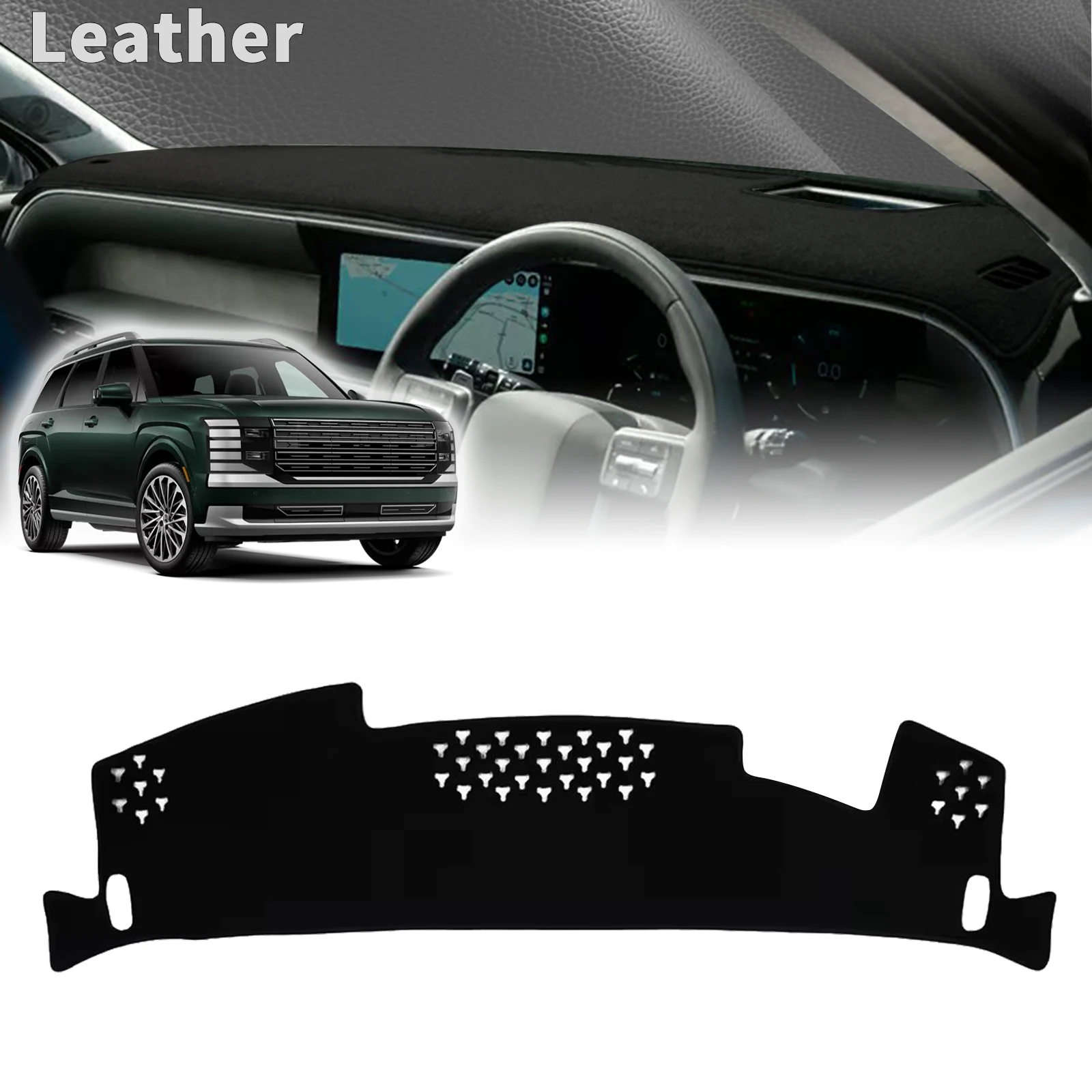 for Hyundai Palisade 2026 2027 Car Dashboard Cover Dashmat Non‑Slip Protective Dash Mat Pad Auto Accessories