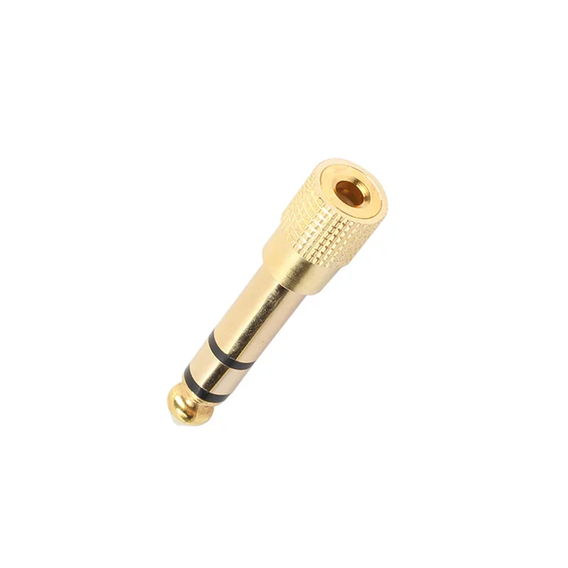 1 ~ 5 STKS Nieuwe Hoofdtelefoon Adapter 6 35 Mm Male Naar 3 5 Mm FemaleSlijtvaste Jack Converter Audio Plug Gold Plating Proces Power