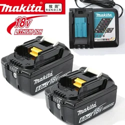 100% Original Makita Rechargeable Power Tool Battery, Replaceable LED Lithium-ion, 6.0 Ah 18V LXT BL1860B BL1860BL1850 BL1830