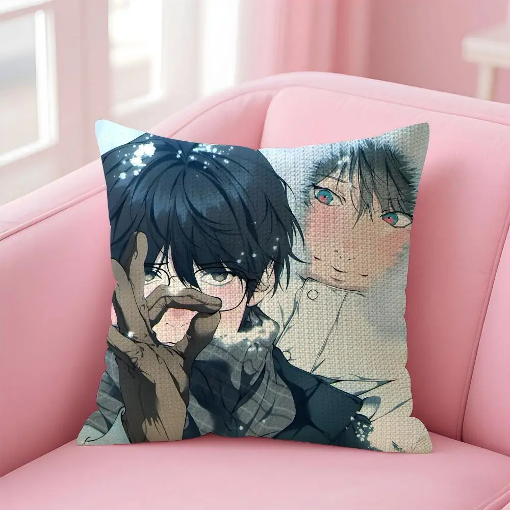 Anime Novel L-lost In The Cloud Cushion Cover Decorative Linen Throw Pillow Case Soft For Bed Sofa Car Home Decor