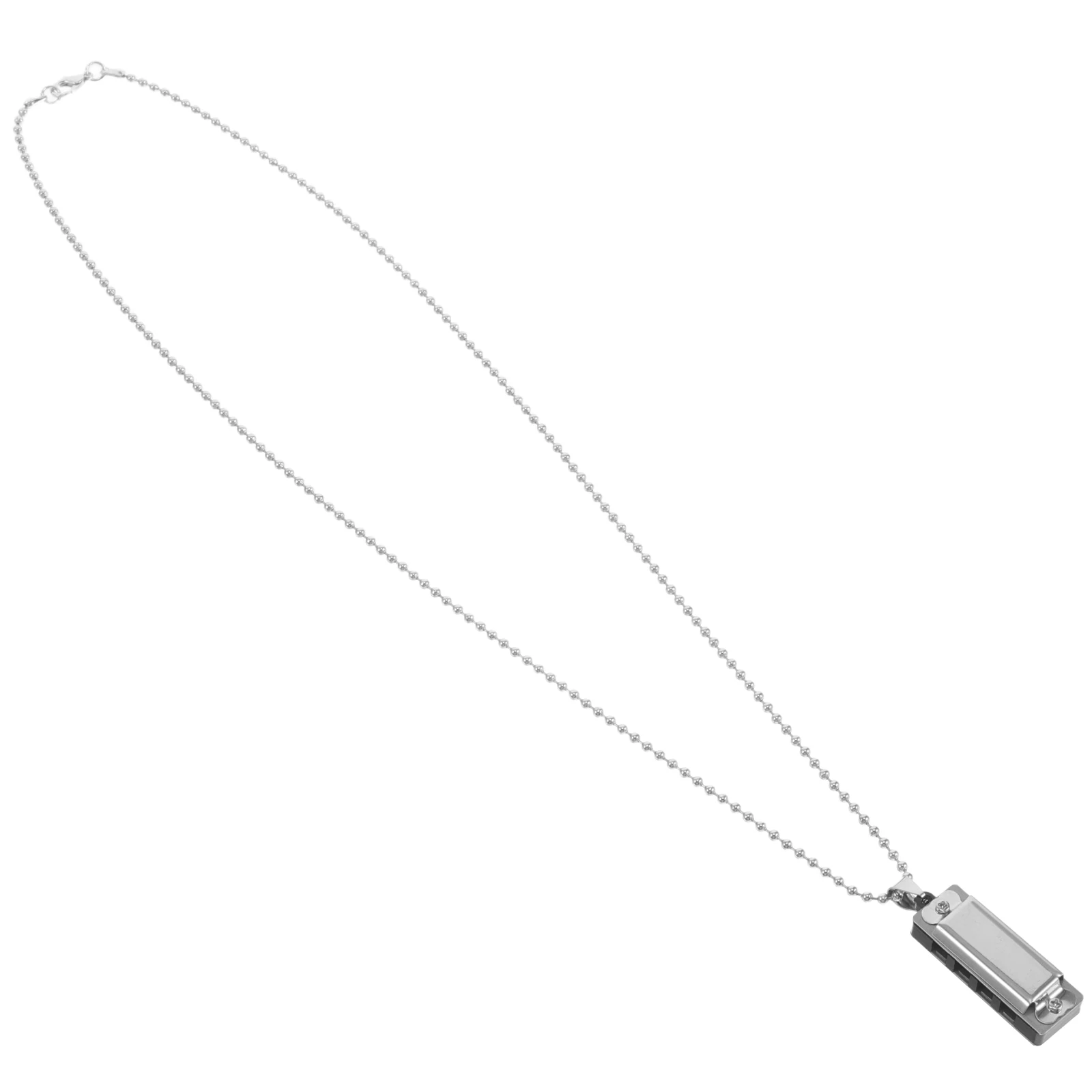 

Harmonica Necklace Mini Pendant Jewelry Sound Producing Unique Design Portable Musical Instrument Keychain Accessories For