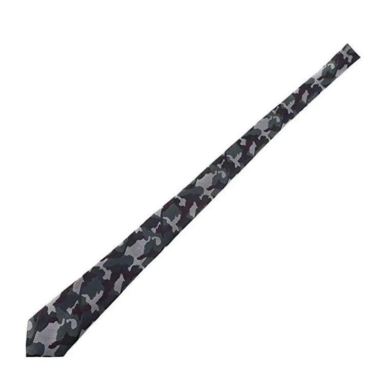 Men's camouflage tie uniform military green color woven 6cm narrow edition Korean polyester men's jacquard arrow shaped tie