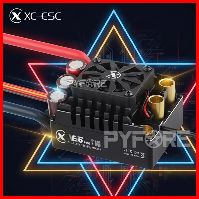 XC E6 PRO 300A 3-85 LiPo Sensored Brushless Esc pour 1/7 1/6 échelle Rc voiture Buggy Monster Truck sur route contrôleur de vitesse électronique