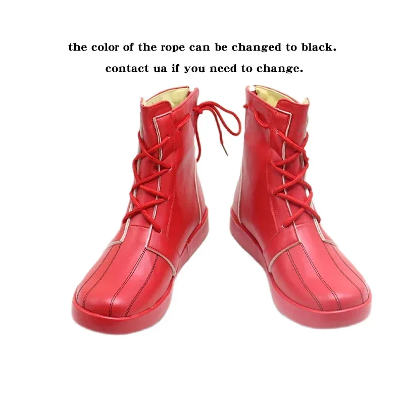 NewShinonome Akito Game Project Sekai Cosplay Props PU Leather Shoes Halloween Party Boots Custom Made5;c,6's.2;b'8, - view 6