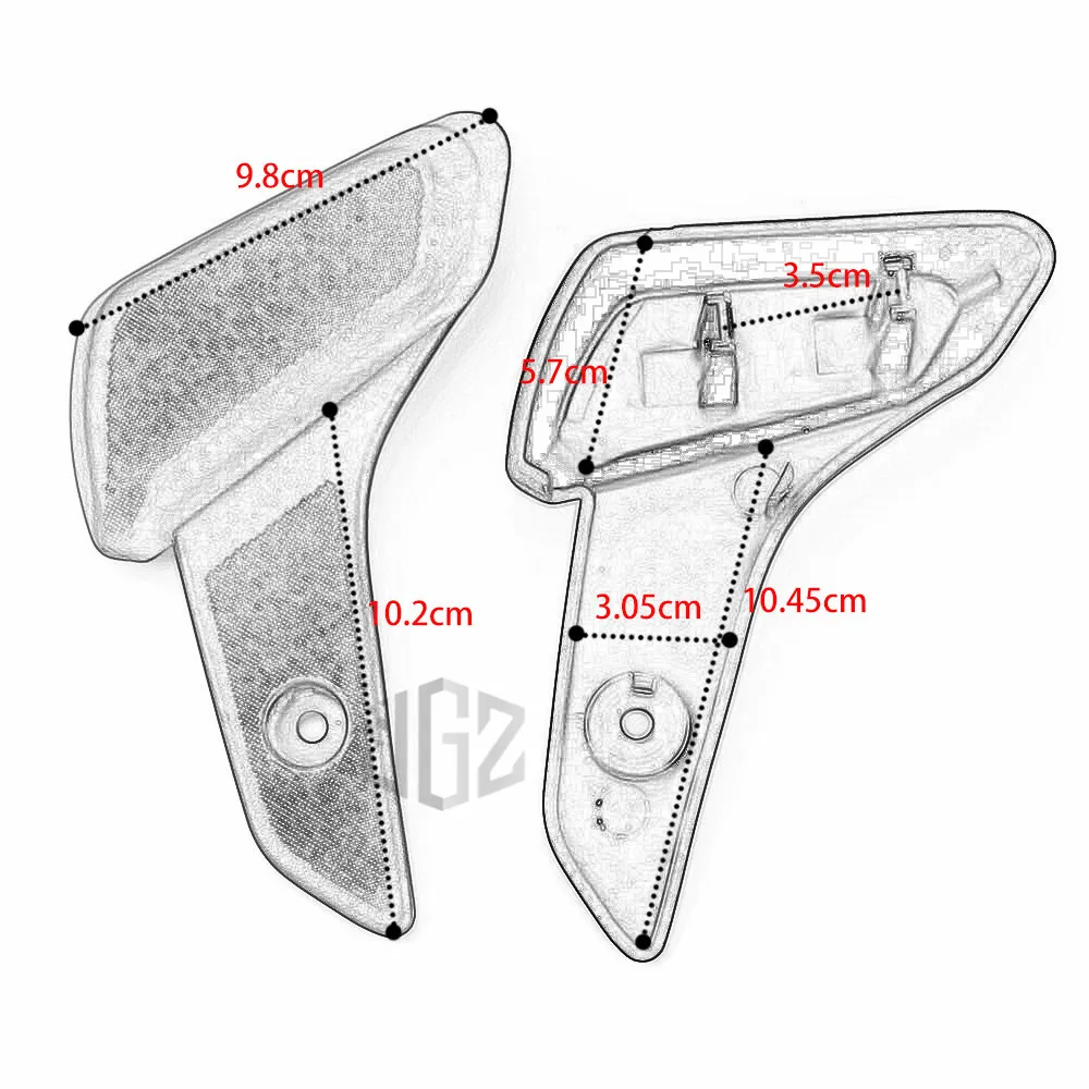 Motorcycle Plastic Rear Passenger Footpad Foot Steps Pedal Rests Cover Pad for VESPA SRPINT PRIMAVERA 150 Accessories Pair Black