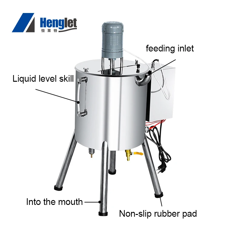 Semi-automatic 15 30L 50L wax melt filling machine with heater and mixer
