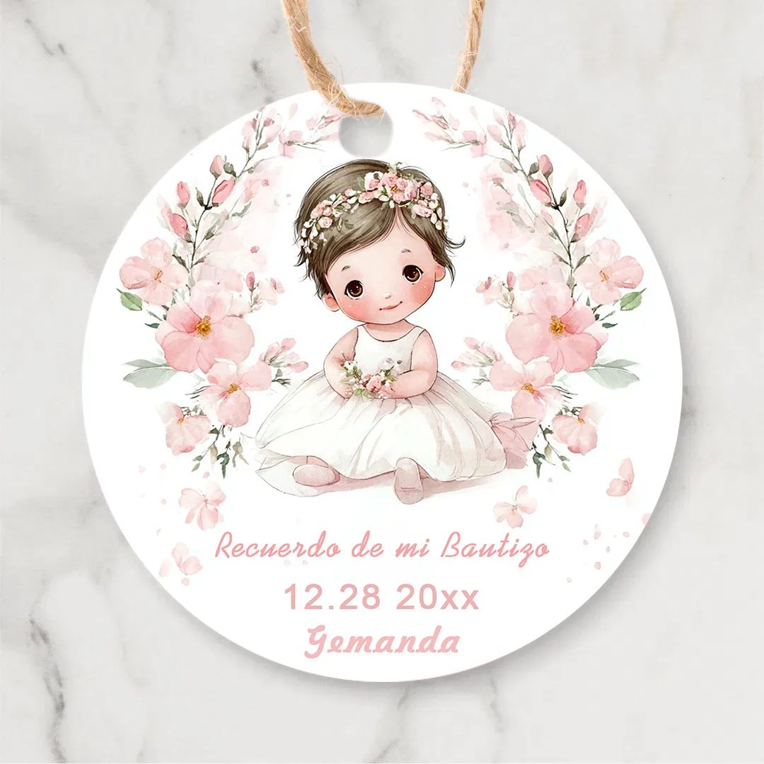 90 tarjetas personalizadas con nombre y cumpleaños (para bodas, bautismo, fiestas y envoltorios de regalos)