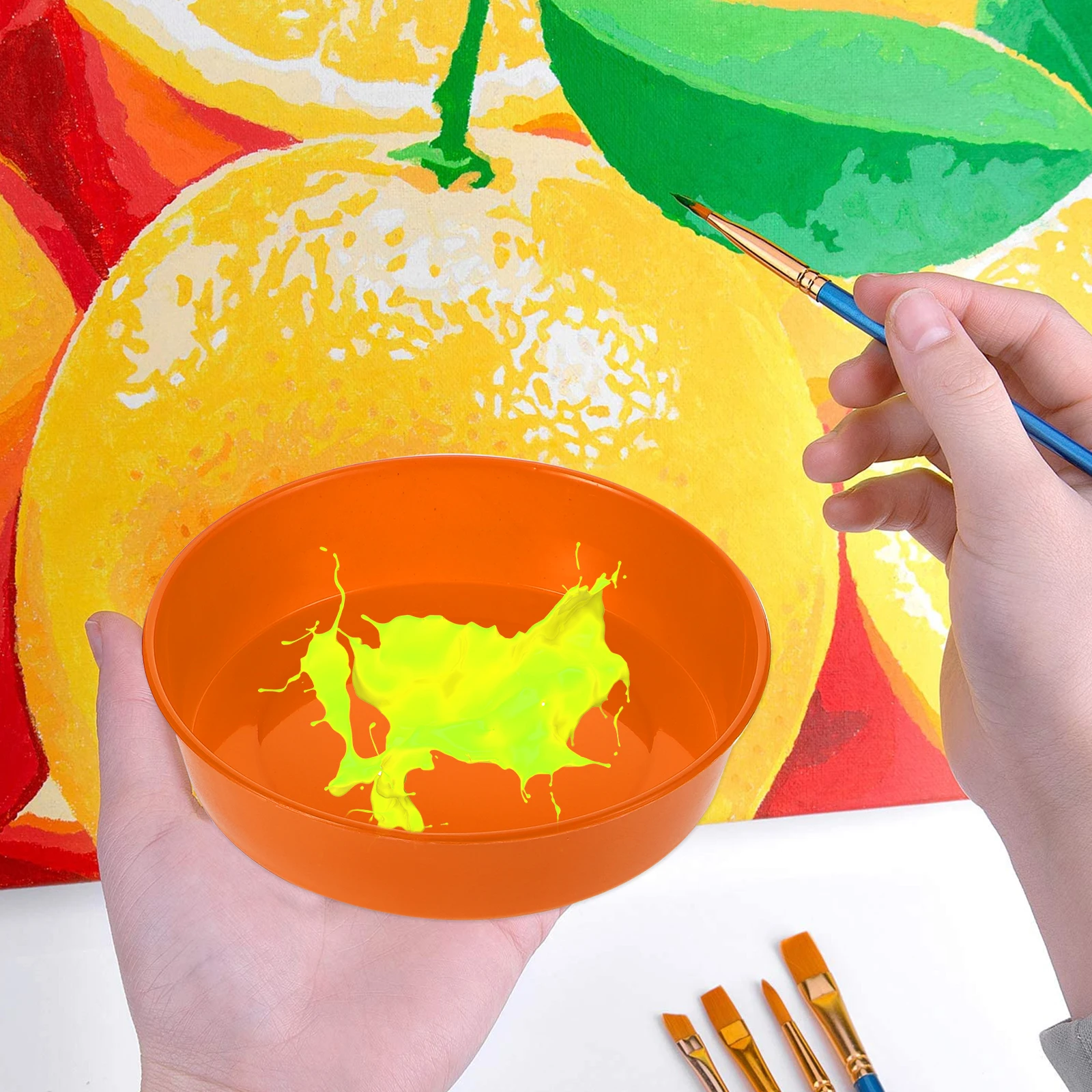 

Color Box Mixing Board Mixer Plastic Pigment Trays Painting Fixing Plate Toddler